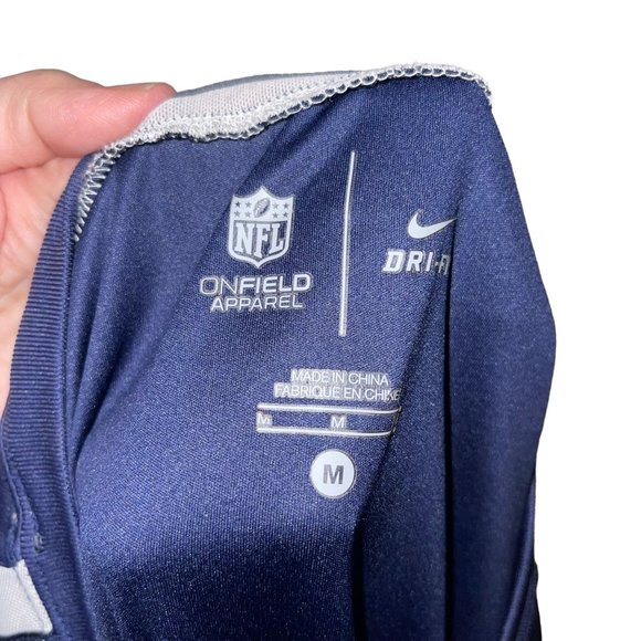 NFL Apparel Nike New England Patriots Mens Althetic Shirt M On Field Dri Fit - Picture 9 of 10